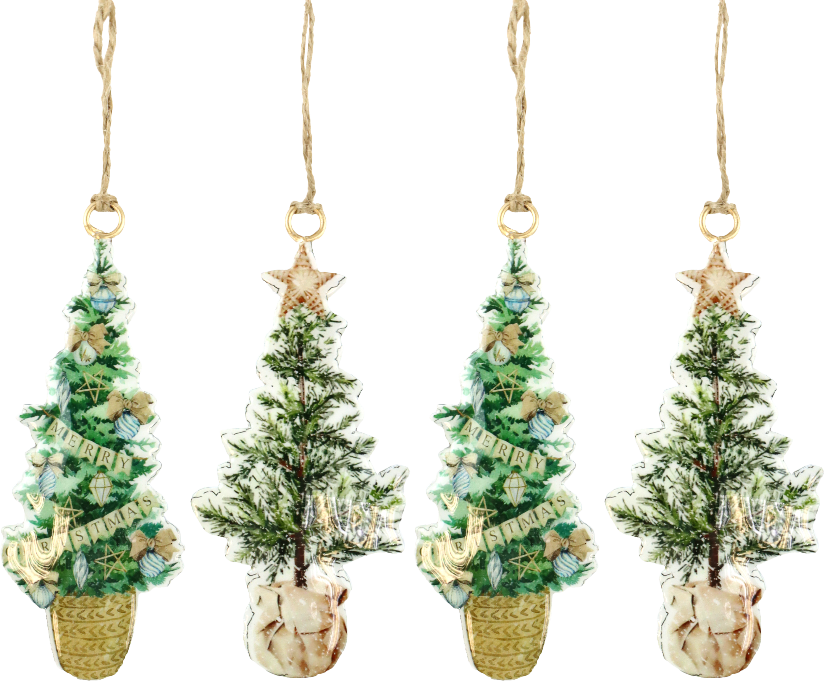 7918 COLGANTES DECORATIVOS BÄUME  S/4