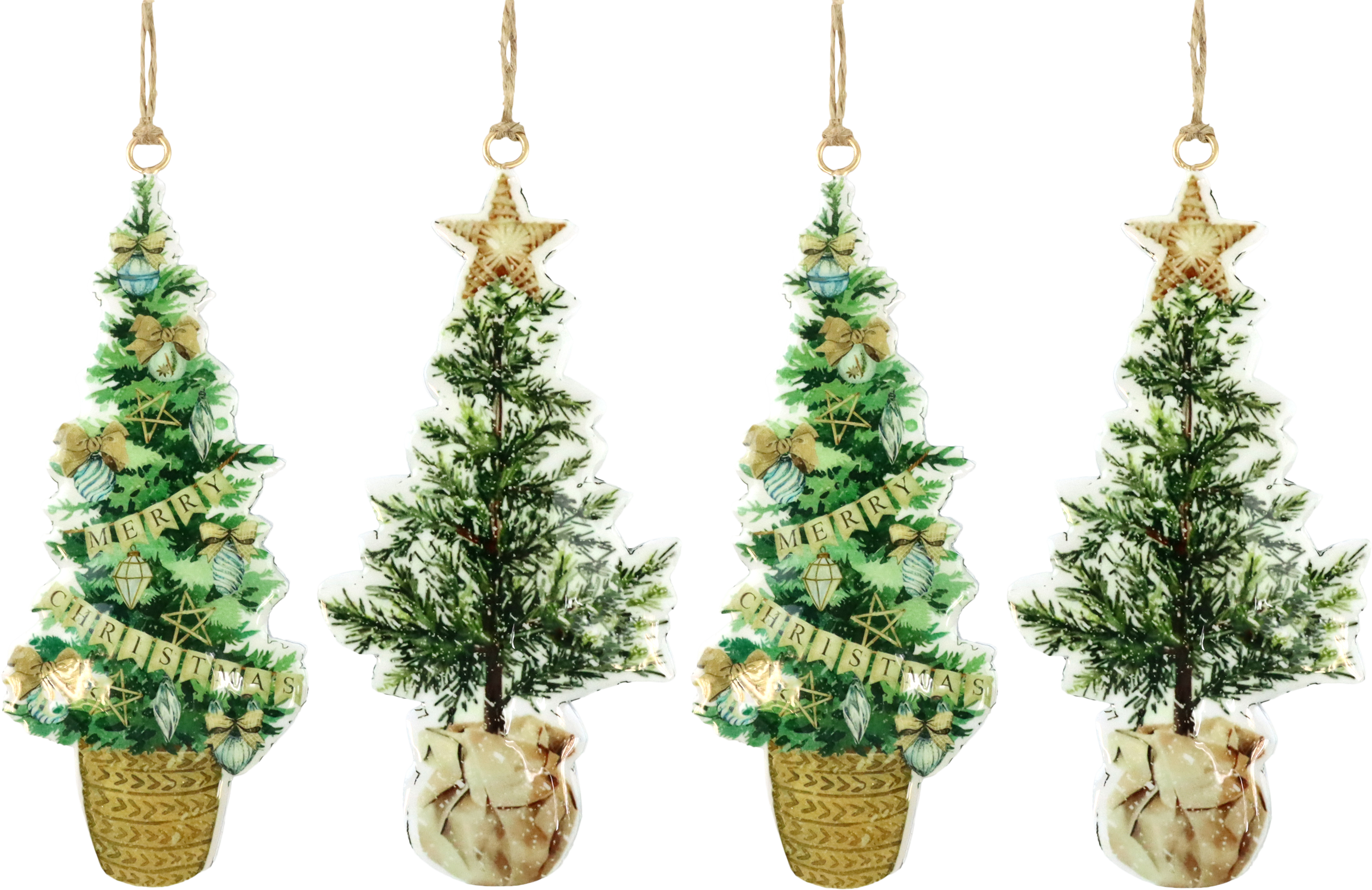 7919 COLGANTES DECORATIVOS BÄUME  S/4