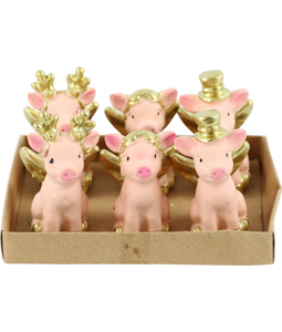 8125 LUCKY PIGS LUCKY  S/6