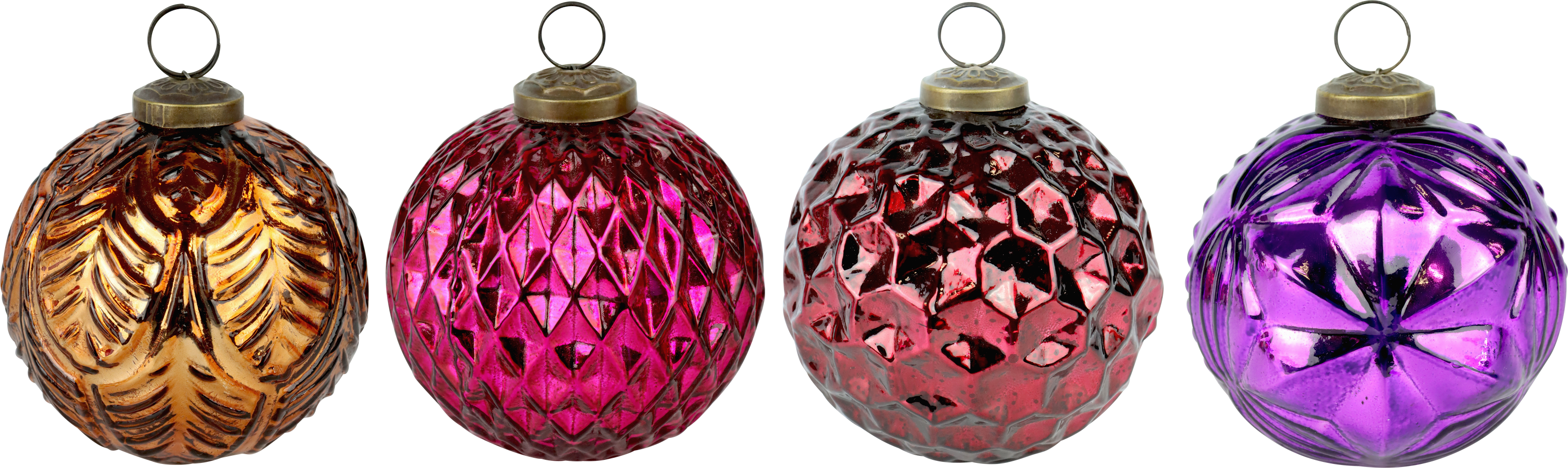 8207 PALLE DI VETRO CARNIVAL  4PZ