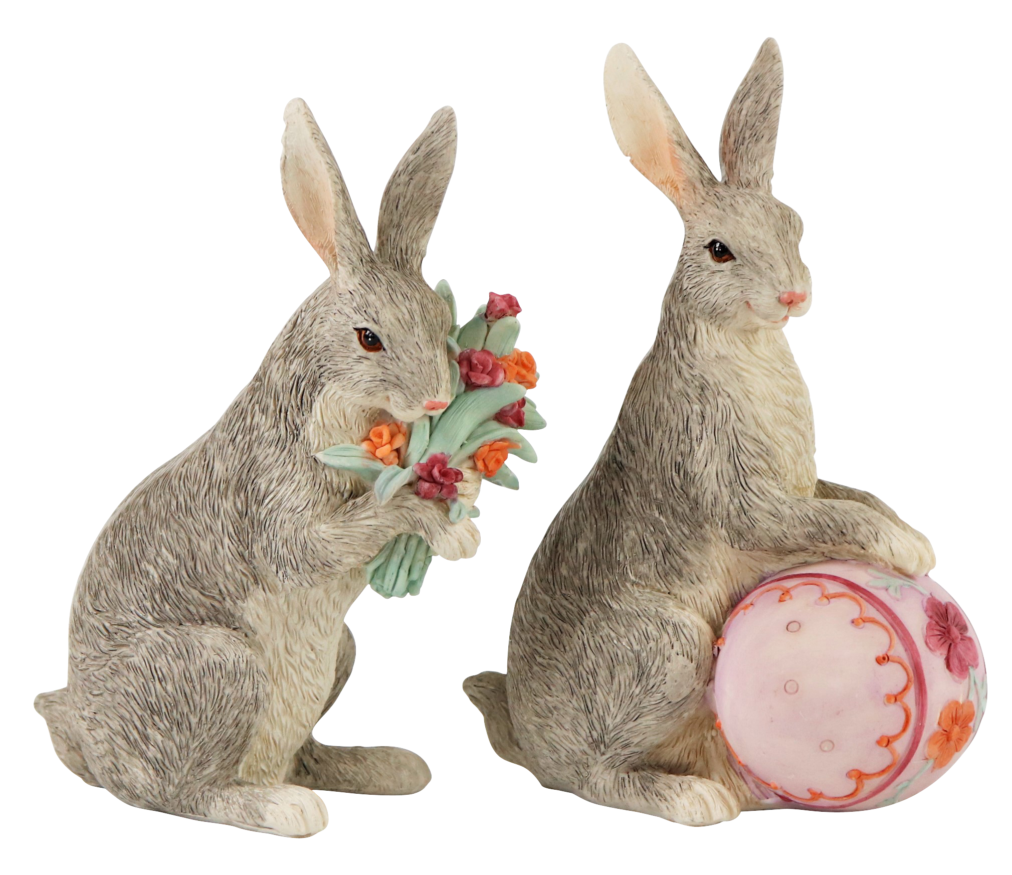 8421 RABBITCOUPLE NOSTALGIE EASTER  S/2
