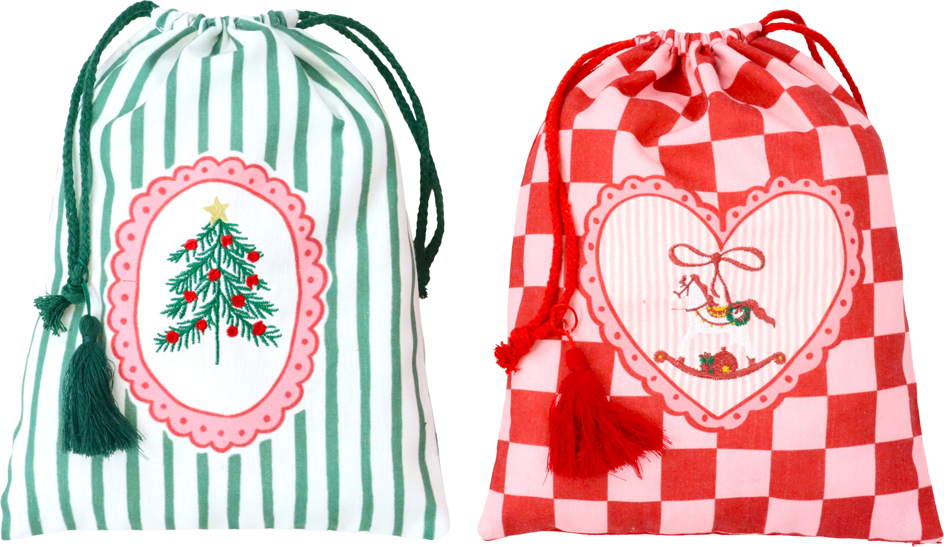 8845 BAGS MERRY&BRIGHT  S/2