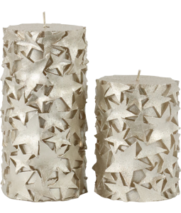 9190 CANDLES SILVERSTARS  S/2
