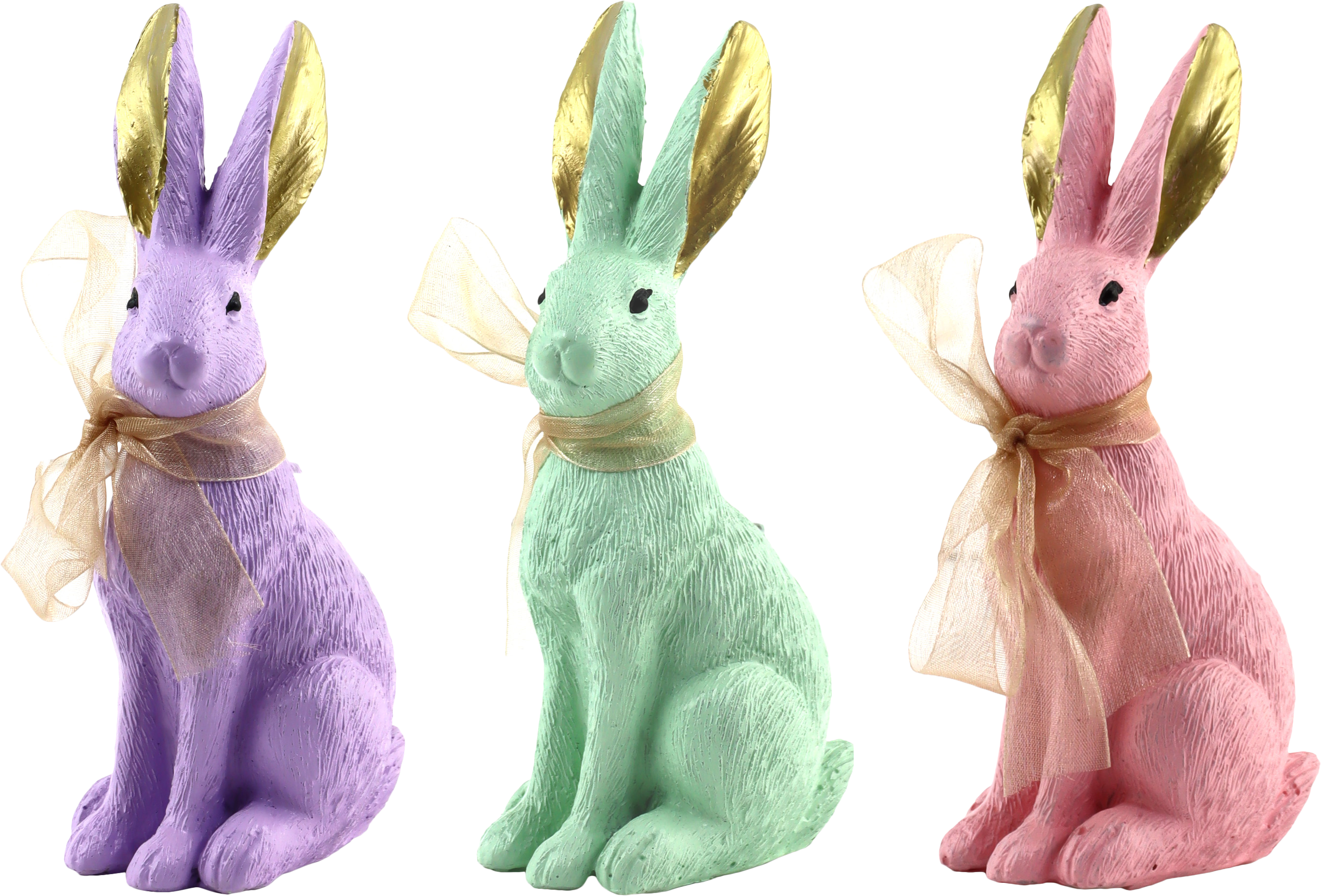 9316 TRIO DE LAPINS PASTEL BUNNIES  3P