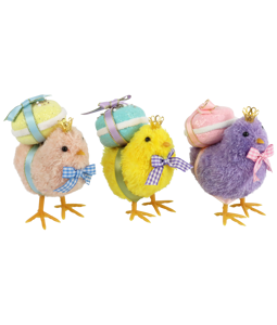 9515 CHICKS EASTER CANDY  S/3