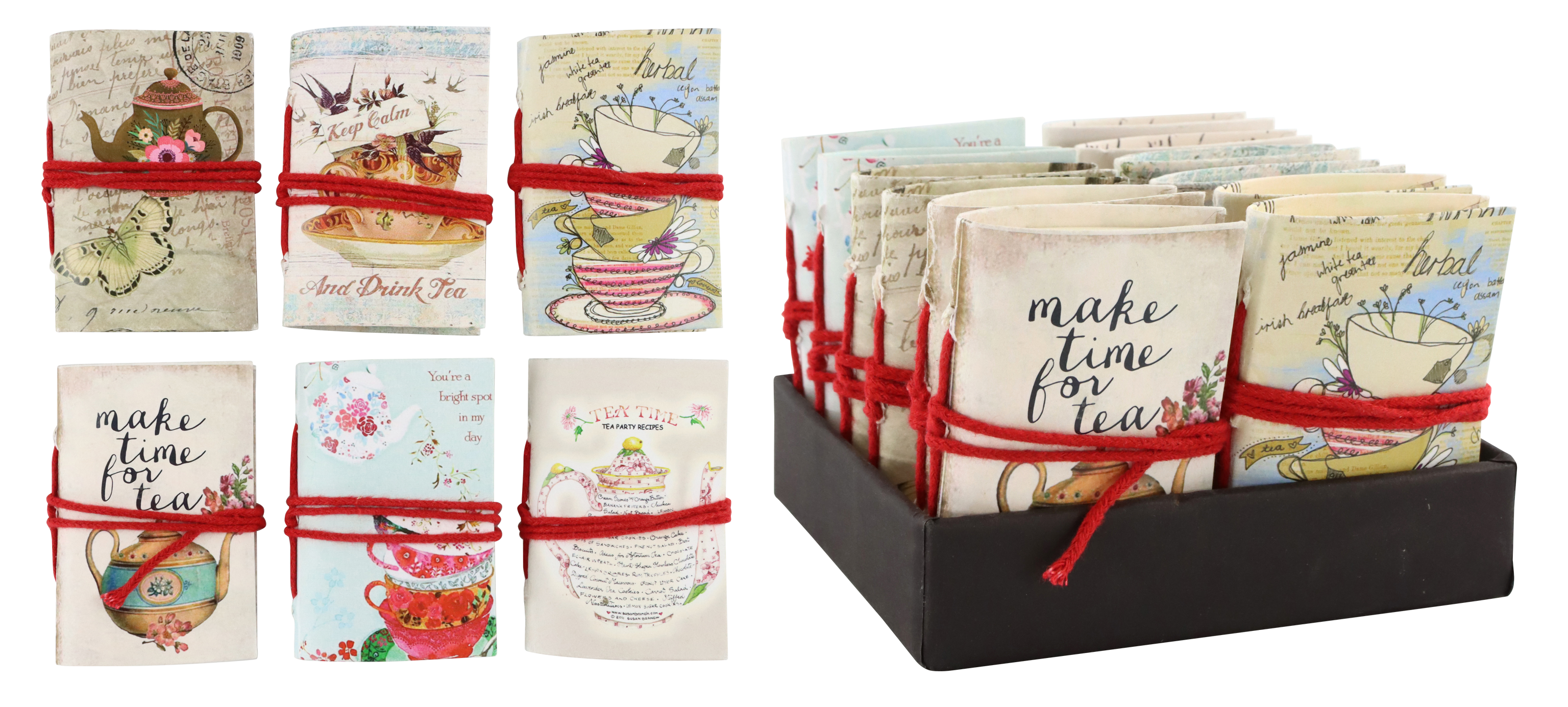 9672 MINI-LIVRES TEA TIME  12P