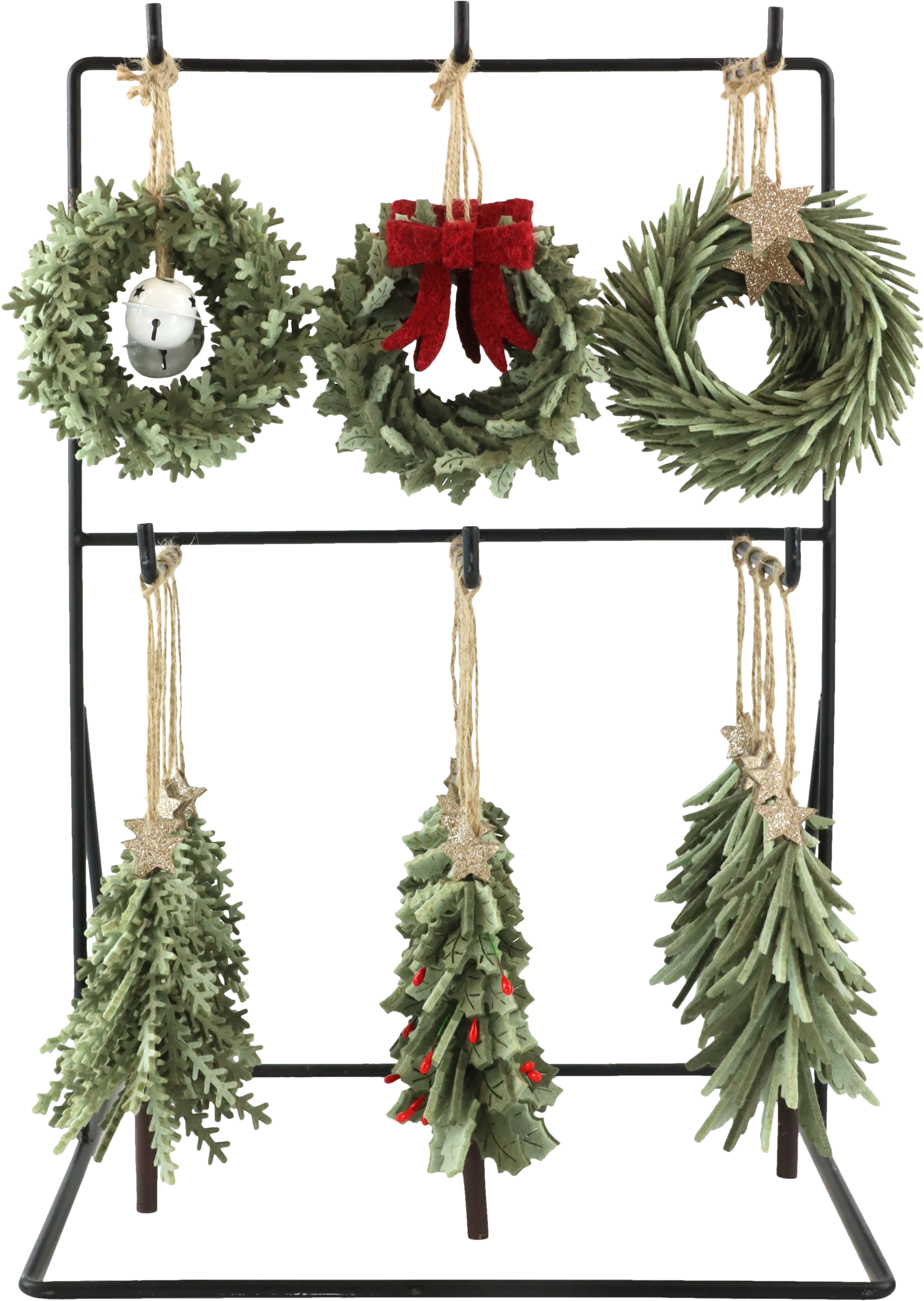 9678 COLGADORESDEFIELTRO EVERGREEN  S/24