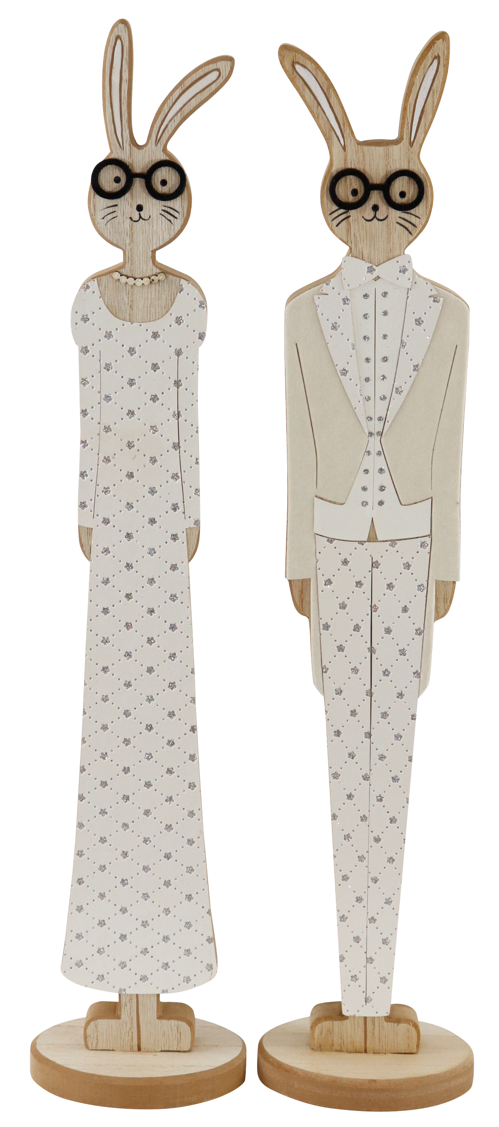 9814 RABBITCOUPLE ELEGANCE  S/2